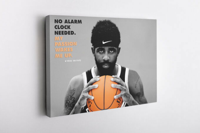 Kyrie Irving Quote Poster Brooklyn Nets Basketball Canvas Unique Design Wall Art Print Hand Made Ready to Hang Custom Design