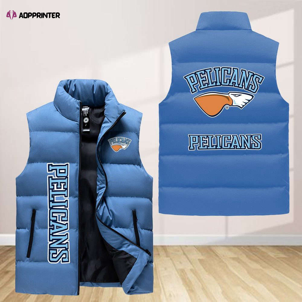 Lahden Pelicans Sleeveless Puffer Jacket Custom For Fans Gifts Lahden Pelicans Sleeveless Puffer Jacket Custom For Fans Gifts