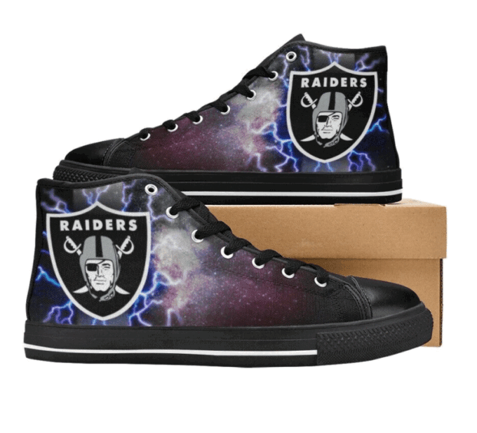 Las Vegas Raiders NFL Custom Canvas High Top Shoes HT1098