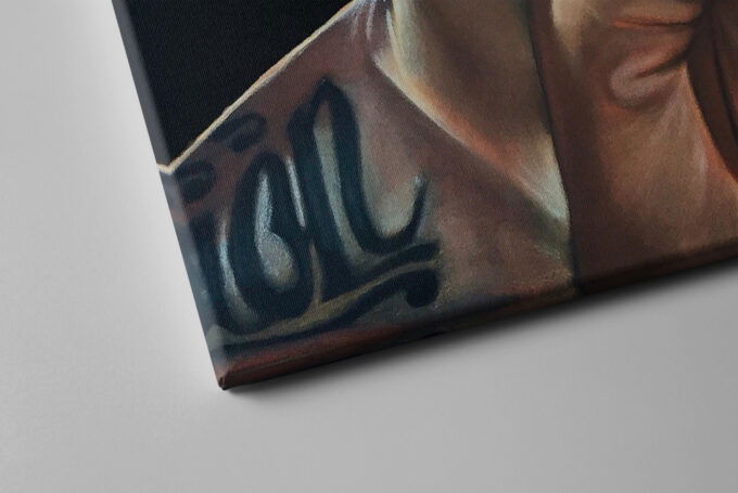 Lebron James Basketball Champion Rings Art Effect Canvas Unique Design Wall Art Print Hand Made Ready to Hang Custom Design