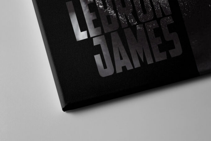 LeBron James Basketball Face Quote  Canvas Unique Design Wall Art Print Hand Made Ready to Hang Custom Design