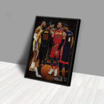 LeBron James Poster Heat Cavaliers Lakers Canvas Unique Design Wall Art Print Hand Made Ready to Hang Custom Design LeBron James Poster Heat Cavaliers Lakers Canvas Unique Design Wall Art Print Hand Made Ready to Hang Custom Design