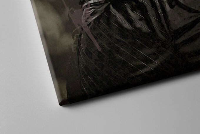 Lebron James Poster Painting Cleveland Cavaliers Canvas Unique Design Wall Art Print Hand Made Ready to Hang Custom Design