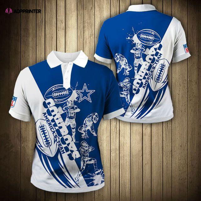 Limited Dallas Cowboys Comics Americas Team 3D Polo Shirt Limited Dallas Cowboys Comics Americas Team 3D Polo Shirt