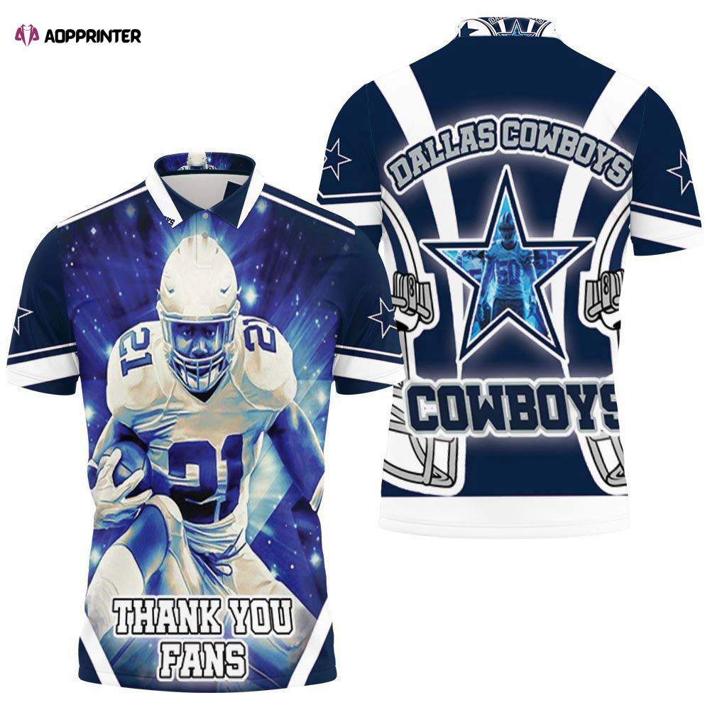 Limited Dallas Cowboys Emmitt Smith 3D Polo Shirt, Thank You Fans Limited Dallas Cowboys Emmitt Smith 3D Polo Shirt, Thank You Fans