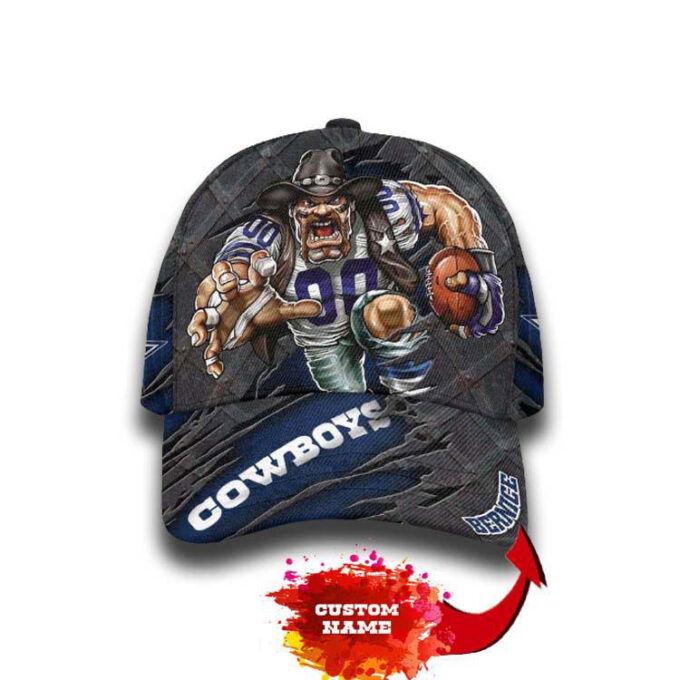 Limited edition Personalized Dallas Cowboys Mascot 3D Hat