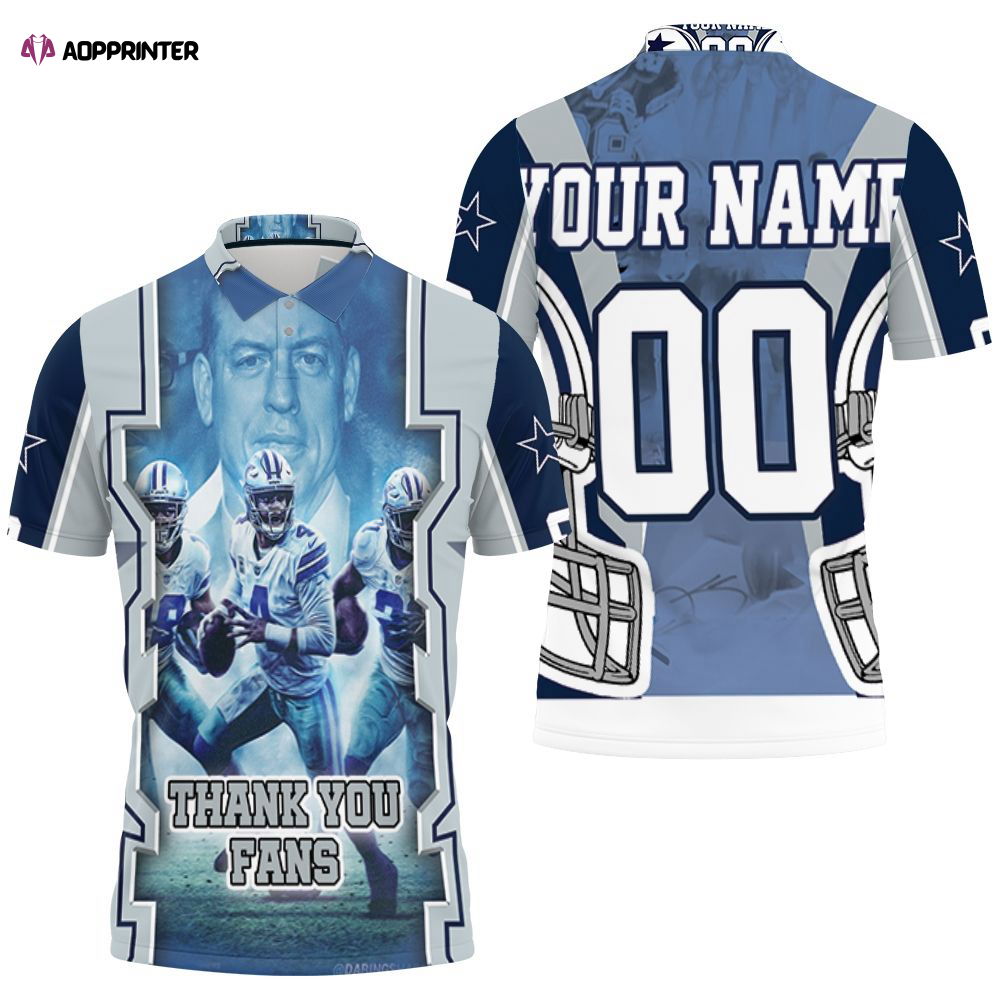 Limited Personalized Dallas Cowboys Thank You Fans 3D Polo shirt Limited Personalized Dallas Cowboys Thank You Fans 3D Polo shirt