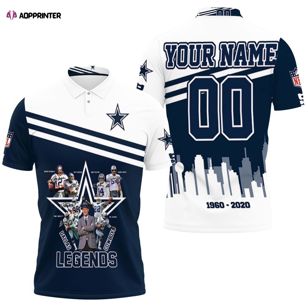 Limited Signature 60th Anniversary Cowboys Legends, Personalized Dallas Cowboys 3d Polo shirt Limited Signature 60th Anniversary Cowboys Legends, Personalized Dallas Cowboys 3d Polo shirt