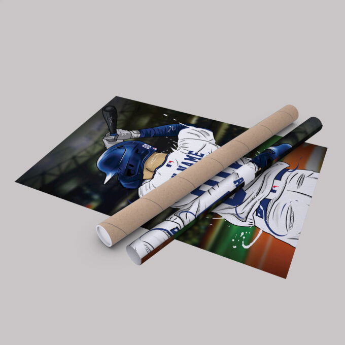 Los Angeles Dodgers Jersey MLB Personalized Jersey Custom Name and Number Canvas Wall Art Print Home Decor Framed Poster Man Cave Gift