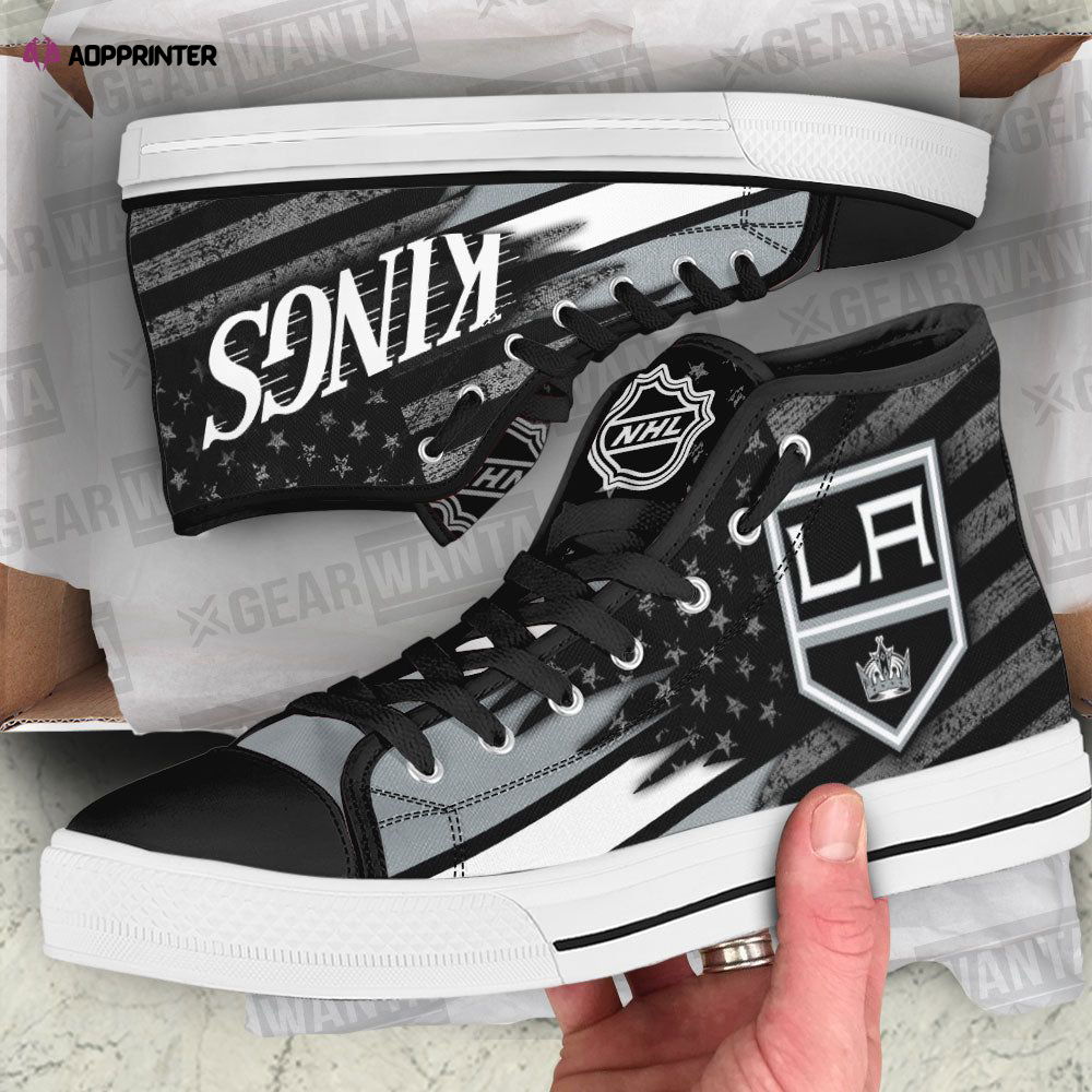 Los Angeles Kings High Top Shoes Custom For Fans Los Angeles Kings High Top Shoes Custom For Fans