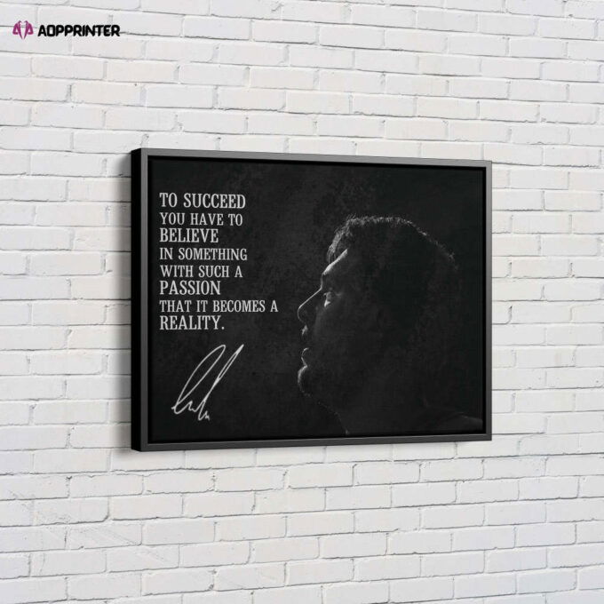 Luca Doncic Quote Poster Dallas Mavericks NBA Canvas Unique Design Wall Art Print Hand Made Ready to Hang Custom Design