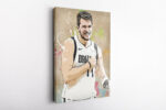 Luka Doncic Basketball Effect Mavericks White Jersey Canvas Unique Design Wall Art Print Hand Made Ready to Hang Custom Design Luka Doncic Basketball Effect Mavericks White Jersey Canvas Unique Design Wall Art Print Hand Made Ready to Hang Custom Design