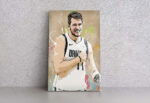 Luka Doncic Basketball Effect Mavericks White Jersey Canvas Unique Design Wall Art Print Hand Made Ready to Hang Custom Design Luka Doncic Basketball Effect Mavericks White Jersey Canvas Unique Design Wall Art Print Hand Made Ready to Hang Custom Design