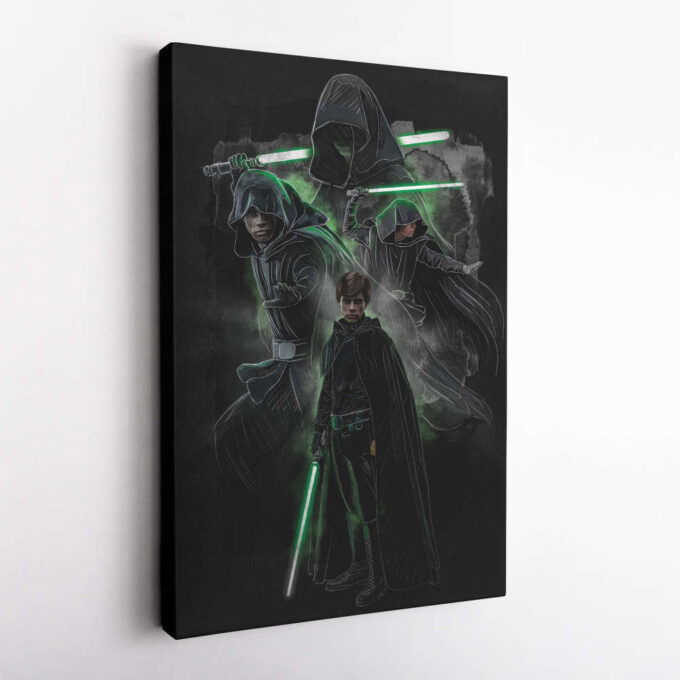 Luke Skywalker Poster Star Wars Art Canvas Wall Art Print Home Decor Framed Poster Gift for Kids