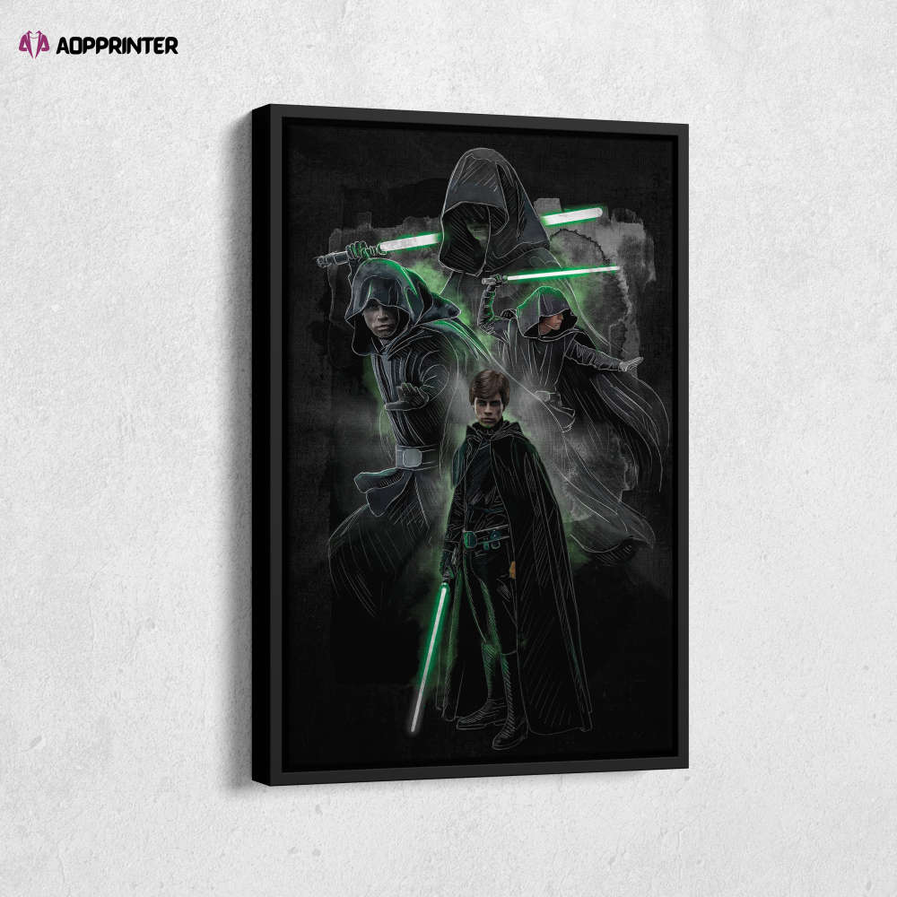 Luke Skywalker Poster Star Wars Art Canvas Wall Art Print Home Decor Framed Poster Gift for Kids Luke Skywalker Poster Star Wars Art Canvas Wall Art Print Home Decor Framed Poster Gift for Kids