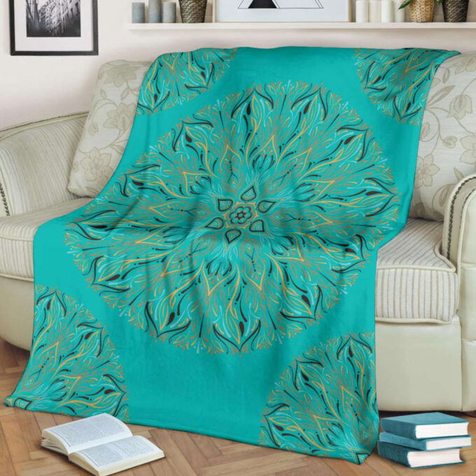Mandala P (Tiffany Girl) – Throw Blankets