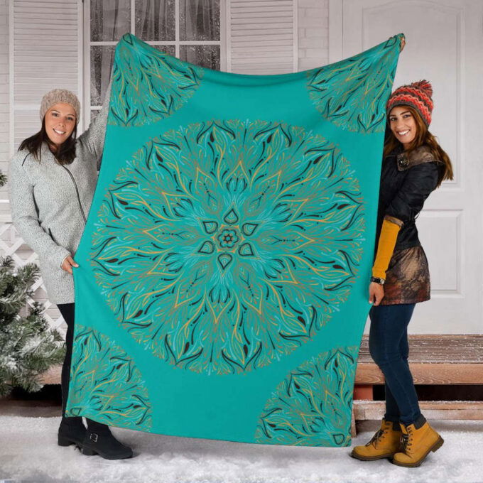 Mandala P (Tiffany Girl) – Throw Blankets