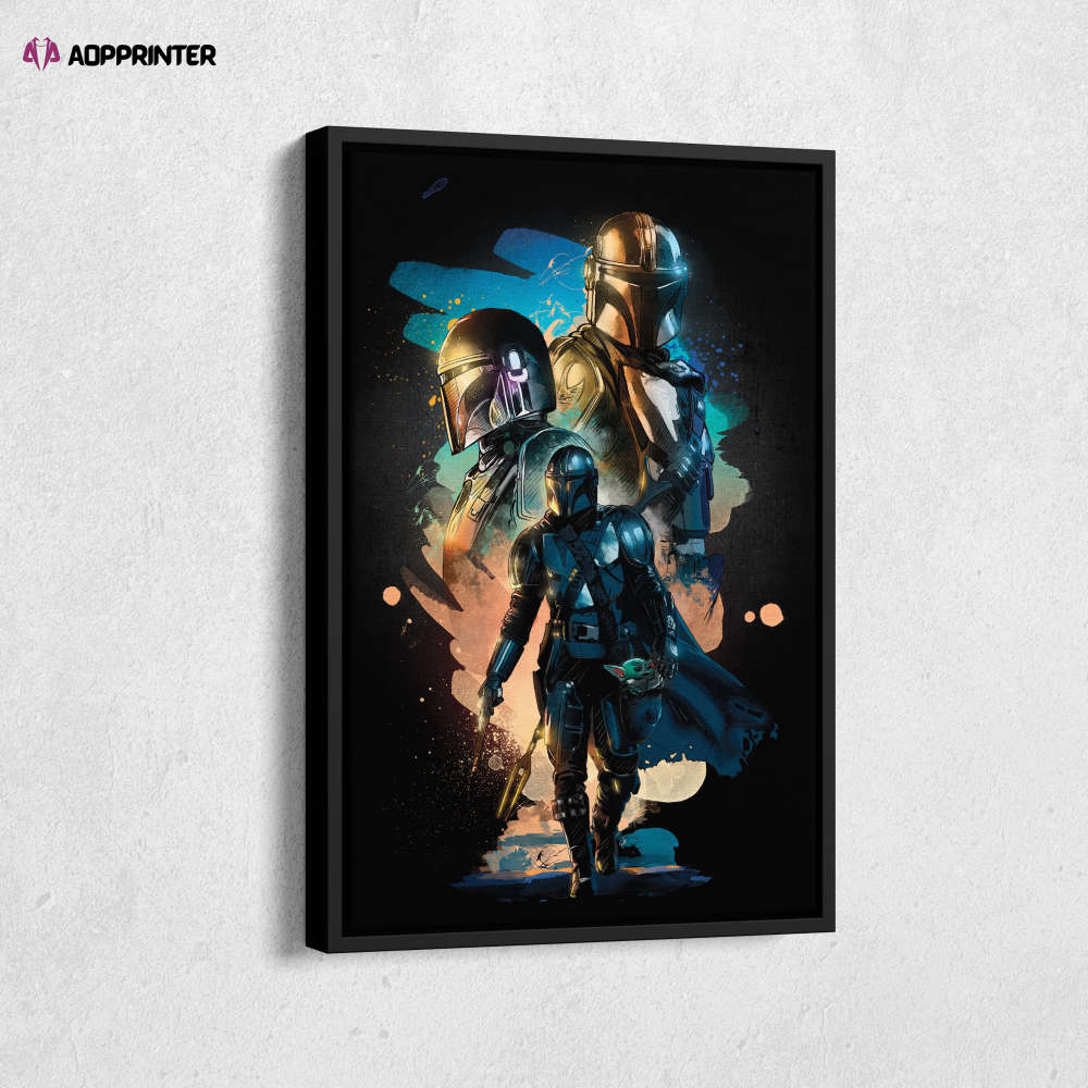 Mandalorian Poster Star Wars Art Canvas Wall Art Print Home Decor Framed Poster Gift for Kids Mandalorian Poster Star Wars Art Canvas Wall Art Print Home Decor Framed Poster Gift for Kids
