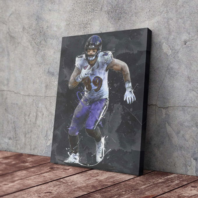 Mark Andrews Art Baltimore Ravens  NFL Canvas Wall Art Home Decor Framed Poster Man Cave Gift