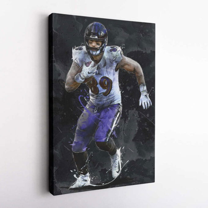 Mark Andrews Art Baltimore Ravens  NFL Canvas Wall Art Home Decor Framed Poster Man Cave Gift