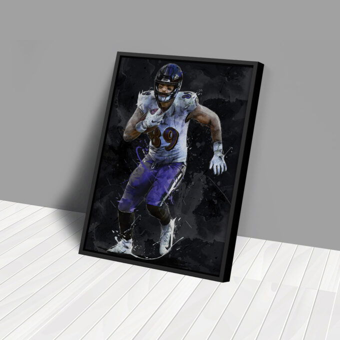 Mark Andrews Art Baltimore Ravens  NFL Canvas Wall Art Home Decor Framed Poster Man Cave Gift