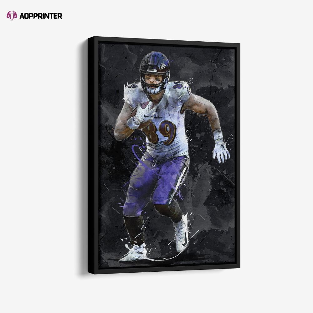 Mark Andrews Art Baltimore Ravens NFL Canvas Wall Art Home Decor Framed Poster Man Cave Gift Mark Andrews Art Baltimore Ravens NFL Canvas Wall Art Home Decor Framed Poster Man Cave Gift
