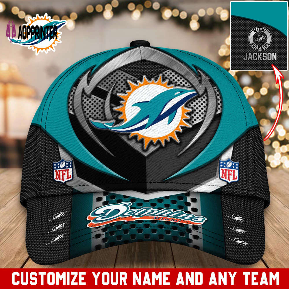Miami Dolphins NFL Classic CAP Hats For Fans Custom Miami Dolphins NFL Classic CAP Hats For Fans Custom