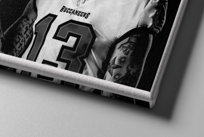 Mike Evans Quote Poster Black and White Tampa Bay Buccaneers Canvas Unique Design Wall Art Print Hand Made Ready to Hang Custom Design