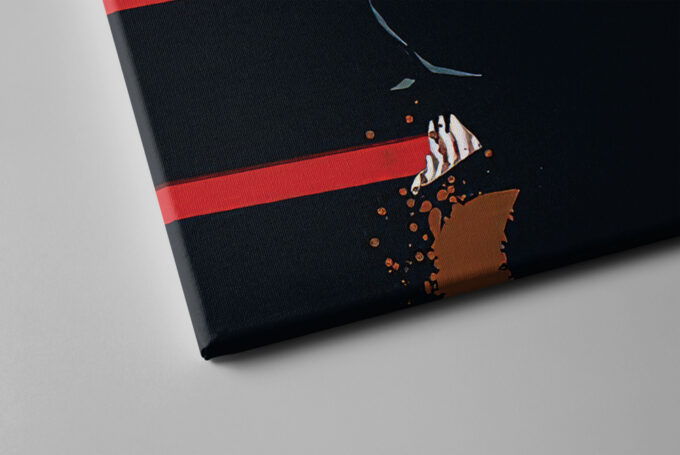 Mike Tyson Poster Boxing Splash Canvas Unique Design Wall Art Print Hand Made Ready to Hang Custom Design