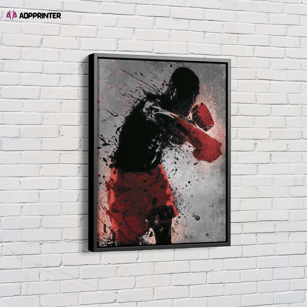 Miky Tyson Splash Art Poster Boxing Canvas Unique Design Wall Art Print Hand Made Ready to Hang Custom Design Miky Tyson Splash Art Poster Boxing Canvas Unique Design Wall Art Print Hand Made Ready to Hang Custom Design
