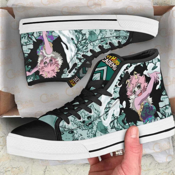 Mina Ashido High Top Shoes Custom My Hero Academia Anime For Fans