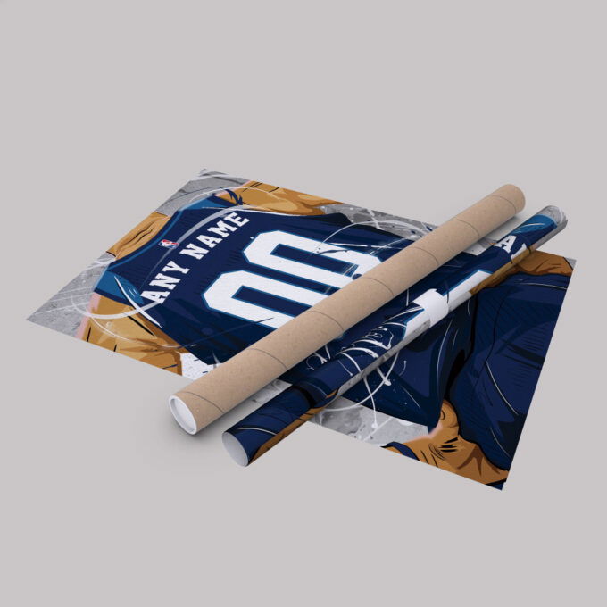 Minnesota Timberwolves Jersey NBA Personalized Jersey Custom Name and Number Canvas Wall Art  Print Home Decor Framed Poster Man Cave Gift