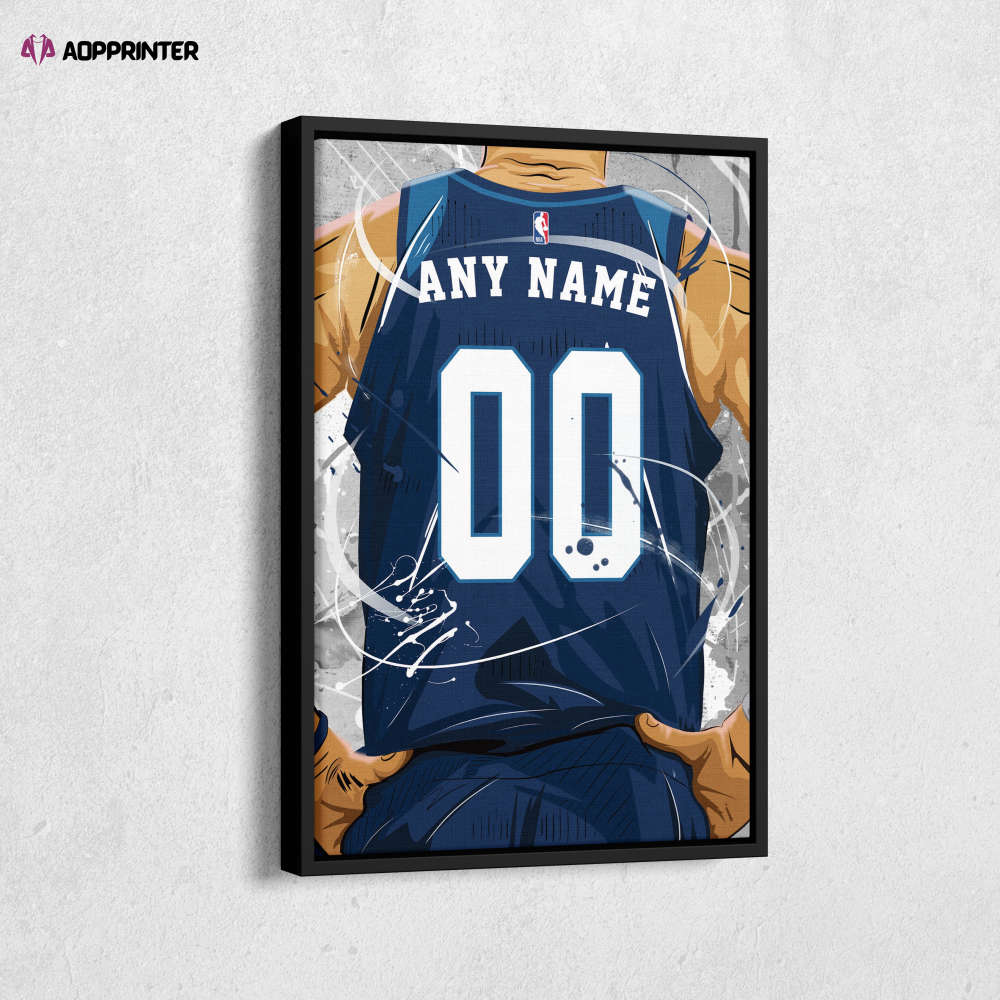 Minnesota Timberwolves Jersey NBA Personalized Jersey Custom Name and Number Canvas Wall Art Print Home Decor Framed Poster Man Cave Gift Minnesota Timberwolves Jersey NBA Personalized Jersey Custom Name and Number Canvas Wall Art Print Home Decor Framed Poster Man Cave Gift