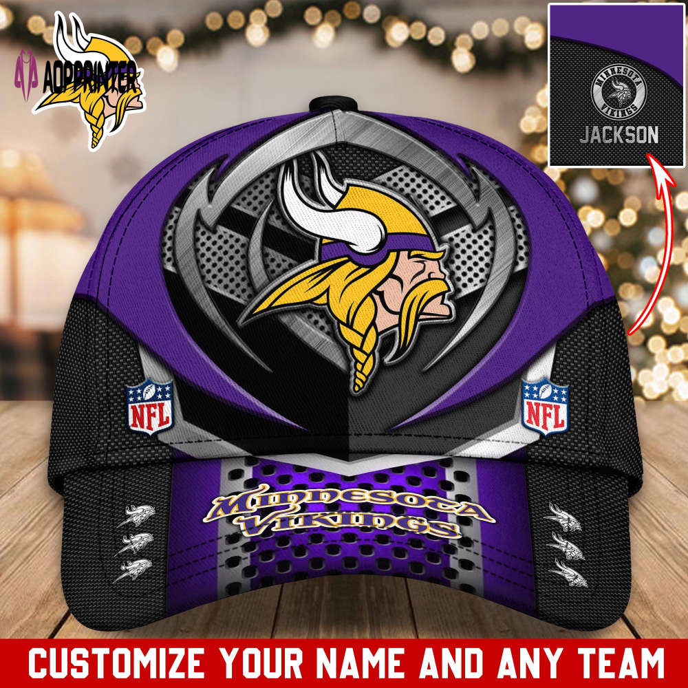 Minnesota Vikings NFL Classic CAP Hats For Fans Custom Minnesota Vikings NFL Classic CAP Hats For Fans Custom