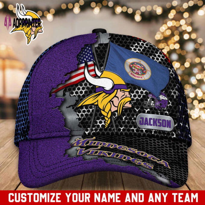 Minnesota Vikings NFL Classic CAP Hats For Fans Custom