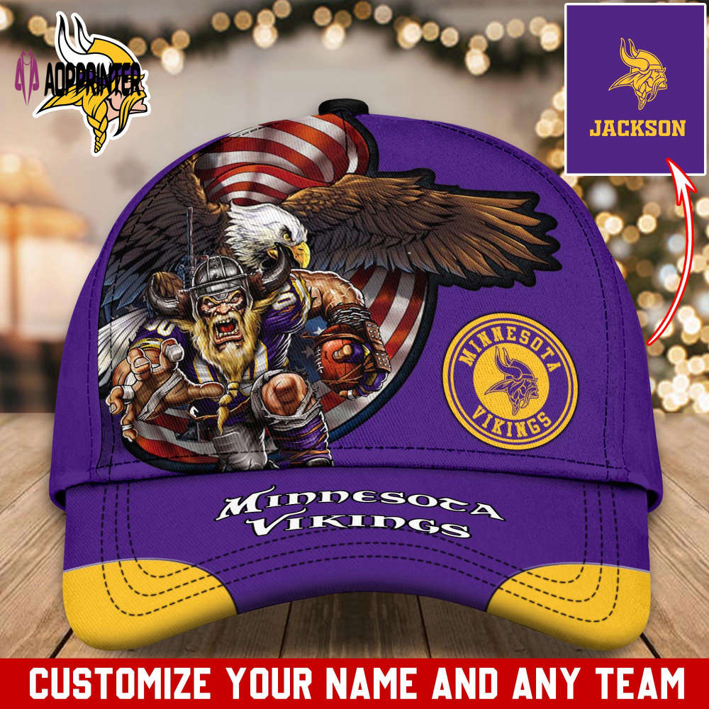 Minnesota Vikings NFL Classic CAP Hats For Fans Custom Minnesota Vikings NFL Classic CAP Hats For Fans Custom