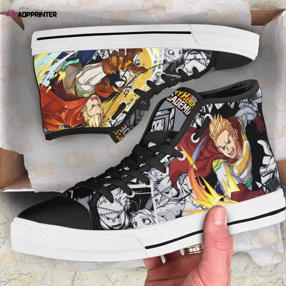 Mirio Togata High Top Shoes Custom My Hero Academia Anime For Fans Mirio Togata High Top Shoes Custom My Hero Academia Anime For Fans