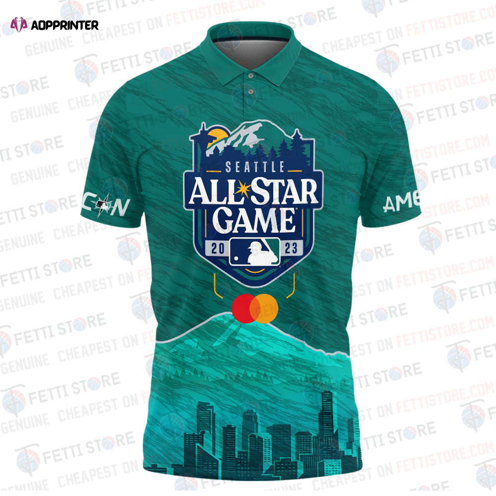 MLB All Star 2023 Baseball Pattern 3D Men’s Polo Shirt MLB All Star 2023 Baseball Pattern 3D Men’s Polo Shirt