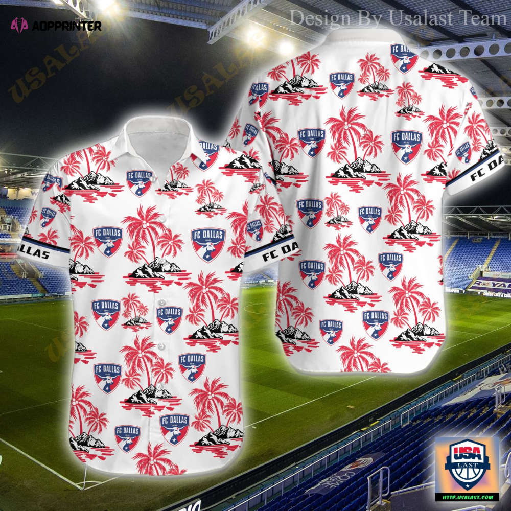 MLS FC Dallas Hawaiian Shirt Men & Women Aloha Shirt MLS FC Dallas Hawaiian Shirt Men & Women Aloha Shirt