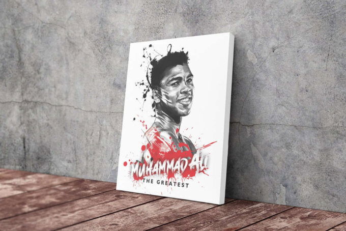 Muhammad Ali Art Poster The Greatest Boxing Canvas Unique Design Wall Art Print Hand Made Ready to Hang Custom Design