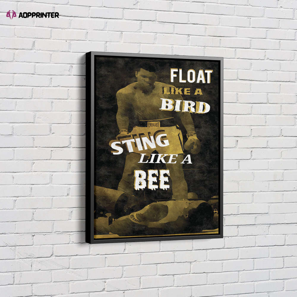 Muhammad Ali Quote Poster Boxing Legend Canvas Unique Design Wall Art Print Hand Made Ready to Hang Custom Design Muhammad Ali Quote Poster Boxing Legend Canvas Unique Design Wall Art Print Hand Made Ready to Hang Custom Design