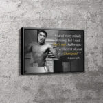 Muhammad Ali The Greatest Poster Quote Boxing Canvas Unique Design Wall Art Print Hand Made Ready to Hang Custom Design Muhammad Ali The Greatest Poster Quote Boxing Canvas Unique Design Wall Art Print Hand Made Ready to Hang Custom Design
