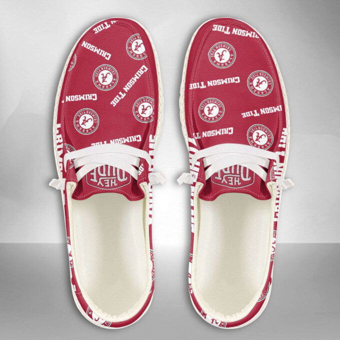 NCAA Alabama Crimson Tide Hey Dude Shoes Wally Lace Up Loafers Moccasin Slippers