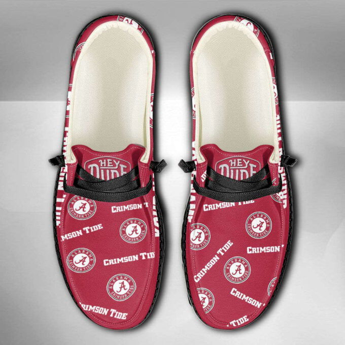 NCAA Alabama Crimson Tide Hey Dude Shoes Wally Lace Up Loafers Moccasin Slippers