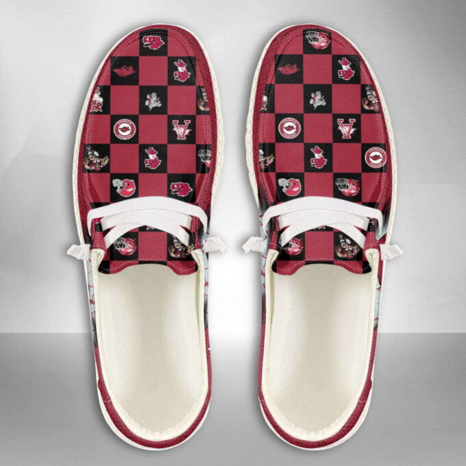 NCAA Arkansas Razorbacks Hey Dude Shoes Wally Lace Up Loafers Moccasin Slippers HDS0063