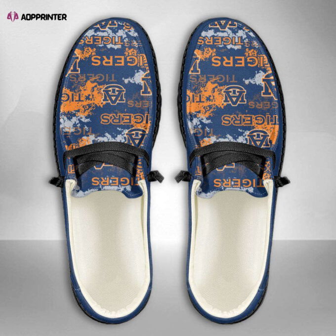NCAA Auburn Tigers Hey Dude Shoes Wally Lace Up Loafers Moccasin Slippers