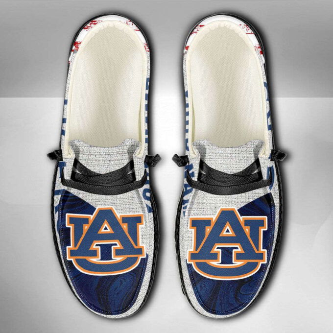 NCAA Auburn Tigers Hey Dude Shoes Wally Lace Up Loafers Moccasin Slippers HDS0072