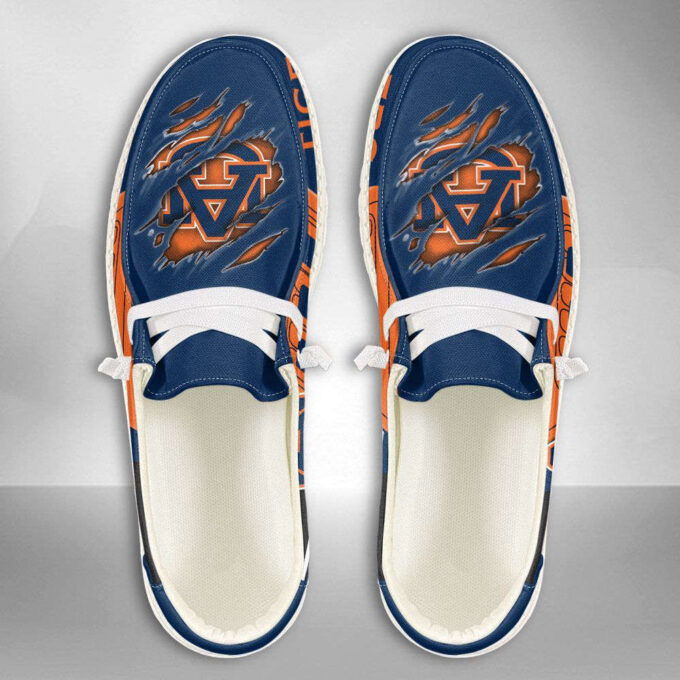 NCAA Auburn Tigers Hey Dude Shoes Wally Lace Up Loafers Moccasin Slippers HDS0086