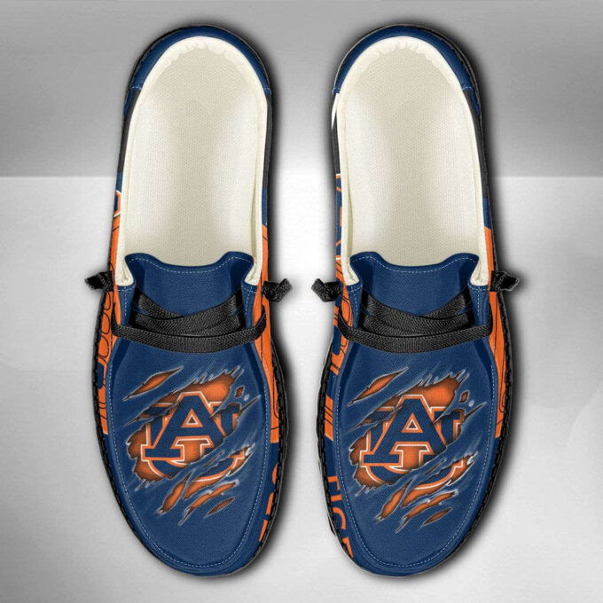 NCAA Auburn Tigers Hey Dude Shoes Wally Lace Up Loafers Moccasin Slippers HDS0086