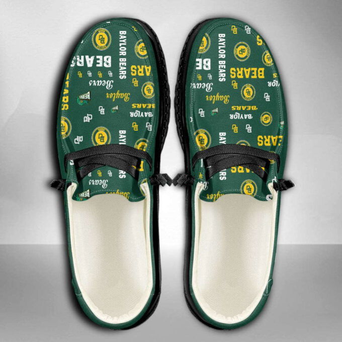 NCAA Baylor Bears Hey Dude Shoes Wally Lace Up Loafers Moccasin Slippers HDS0105